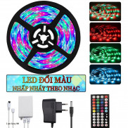 [ Đèn led Tiktok ] Đèn led RGB 5050 đổi nhiều màu Đèn led quay tiktok Led dán trang trí nội thất tủ kệ hắt trần đổi màu